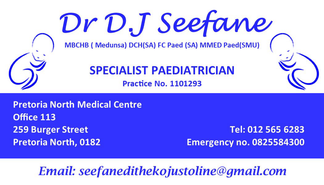 Dr J Seefane Paediatrician